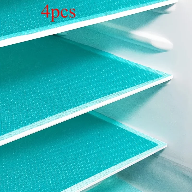 4PCS EVA Wasserdichte Kühlschrank Liner Matte Waschbar Mehltau Küche Pad Anti-öl Schrank Schublade Tischset Wärme-isolierung kühlschrank Matte