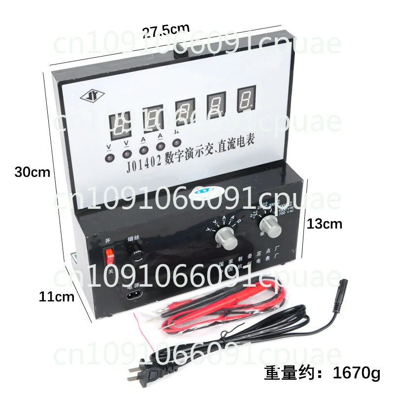 J01402 Electric Meter, Hangzhou AC and DC Current and Voltage Demonstration Electric Meter Digital Display Screen