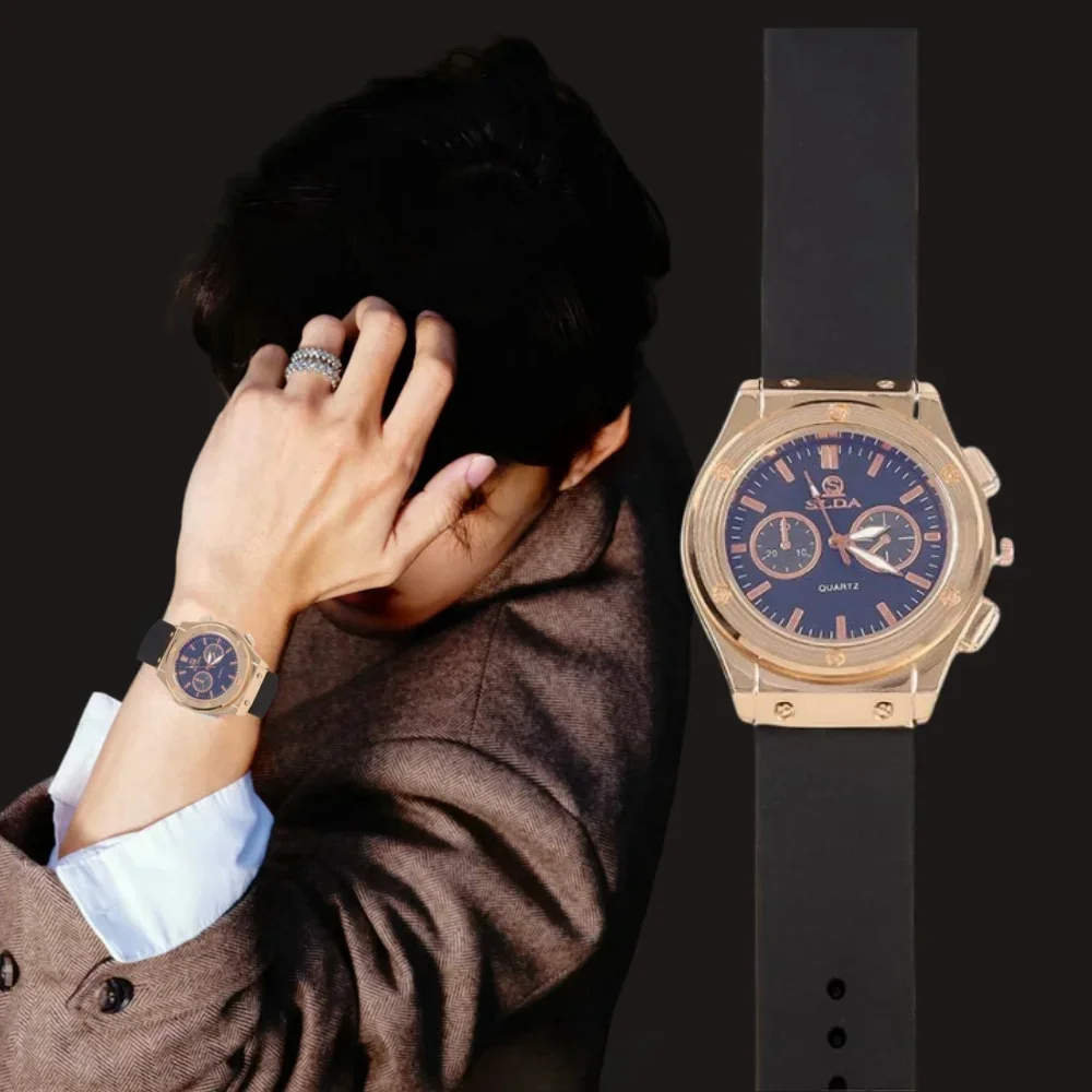 New Men Quartz Watch Fashion Simple Business Belt Retro Watch for Men Watch Student Wristwatch Sports
