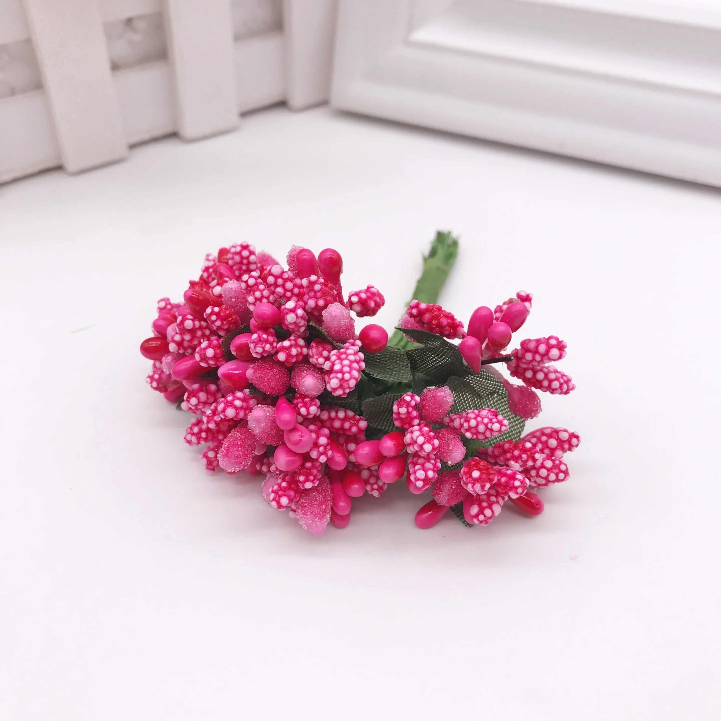 Mini Artificial Flowers Stamen Fake Flowers for Home Decor Wedding Decoration Bride Bouquet Garland Flower Wall Gift Accessories