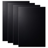 4 Sheets Black ABS Plastic Sheet 11.8x7.9 inch ABS Plastic Plates 1.5mm Thick Hard Plastic Sheet for Architectural Models Sand