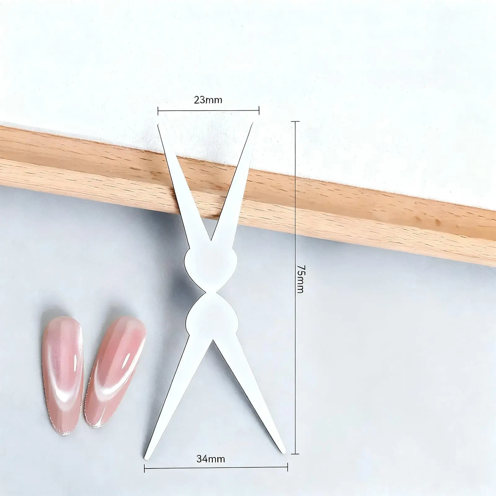 Nail Polish Magnet Scratch-resistant Double-head Nail Tool Manicure Magnetic Tool for Wedding Salon Studio Party Home Beginners