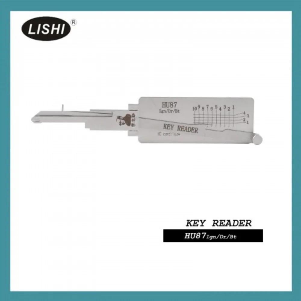 LISHI HU87 KEY READER For Flat Milling without Opening Directly Reading Door Lock Tail Box and Ignition Lock 2-in-1 Tool