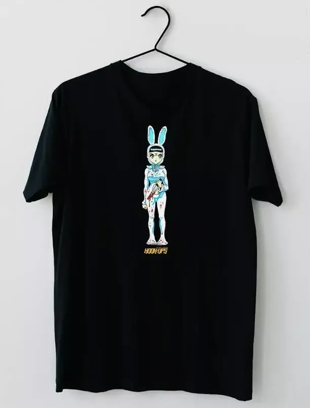 LIMITED NEW Hook Ups Skateboard Death Bunny T-Shirt