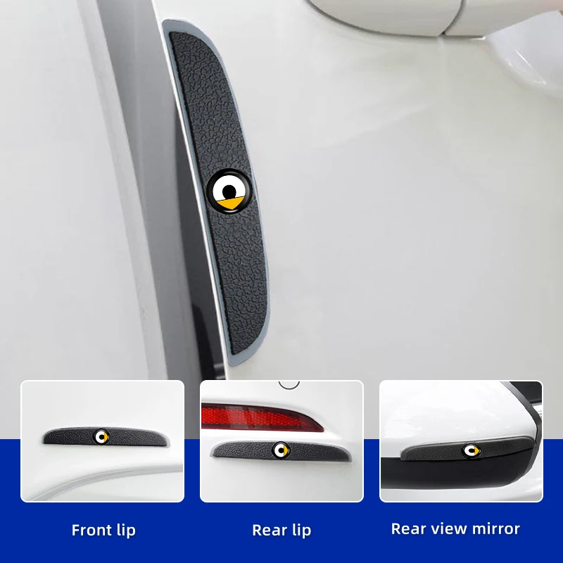 Car Crash Bar Anti Collision Car Bumper Guard Strip Car Sticker Strip Scratch Protector For Smart Fortwo 451 450 453 Forfour EQ view 4