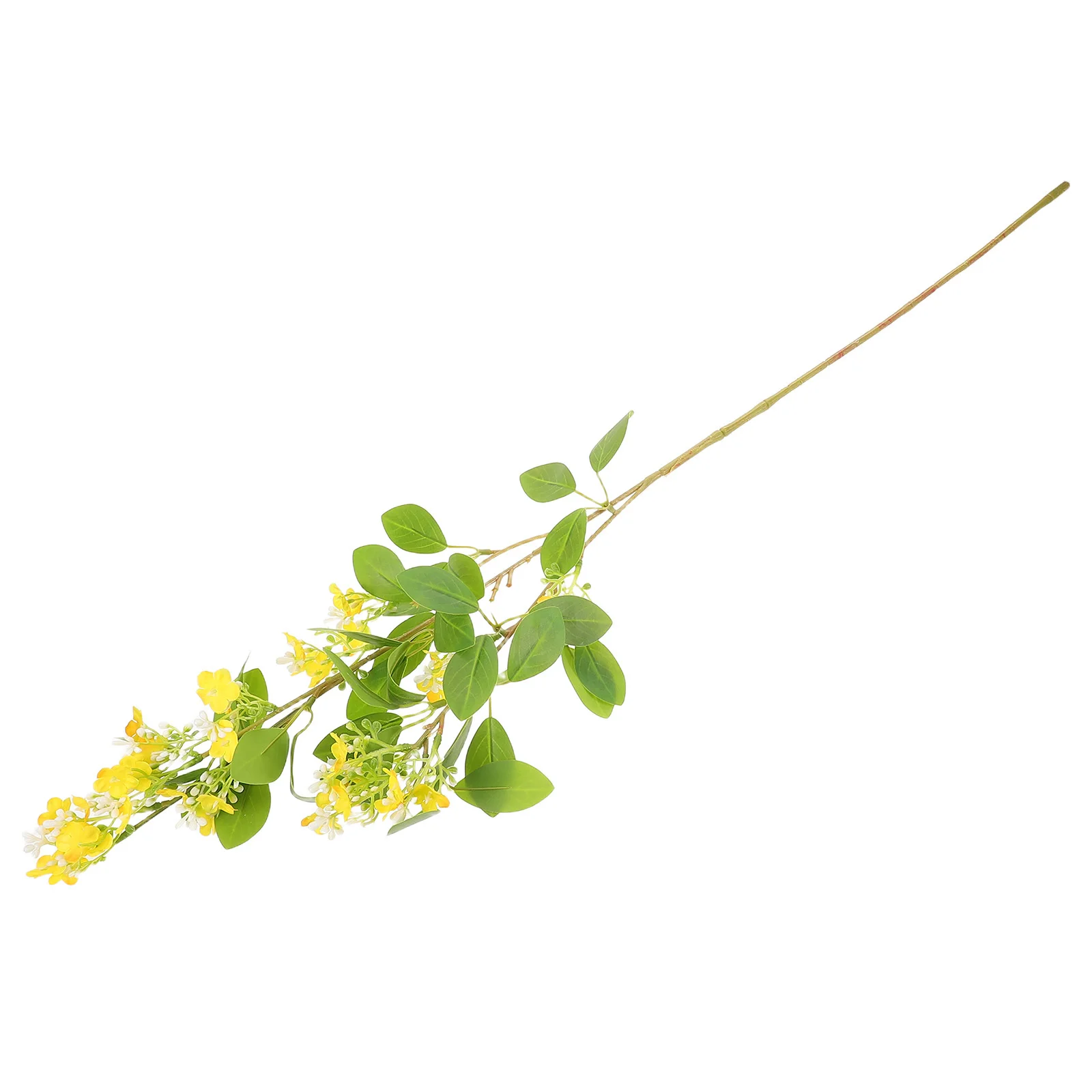 

Faux Osmanthus Branches Realistic Artificial Flower Stems Yellow Lifelike for Vase Filler Home Decor Living Room Office Cafe
