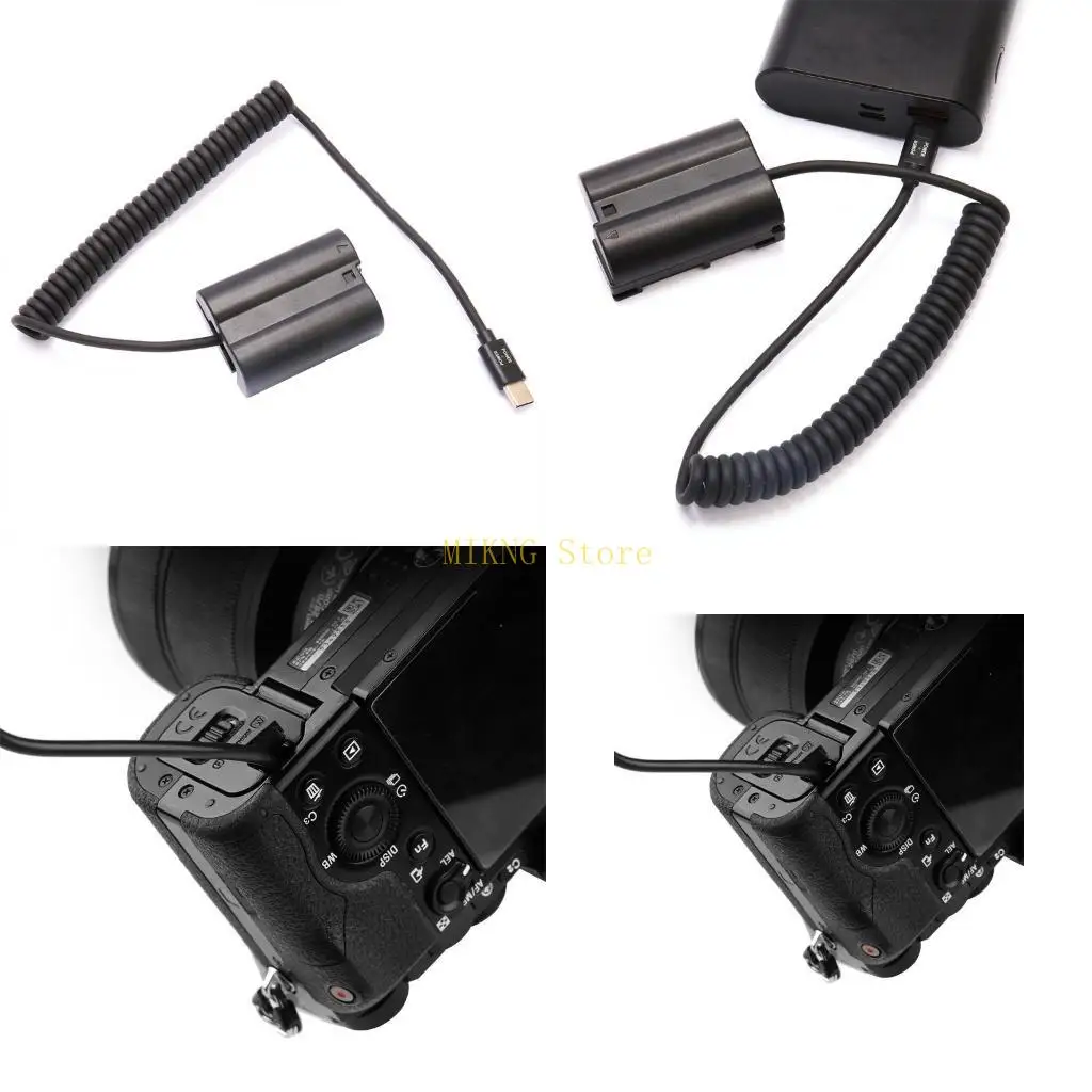 Type C USB Converter to Cable Fake Battery Reliable USB Cable EN‑EL15 for Z5/6/7 Best Sale