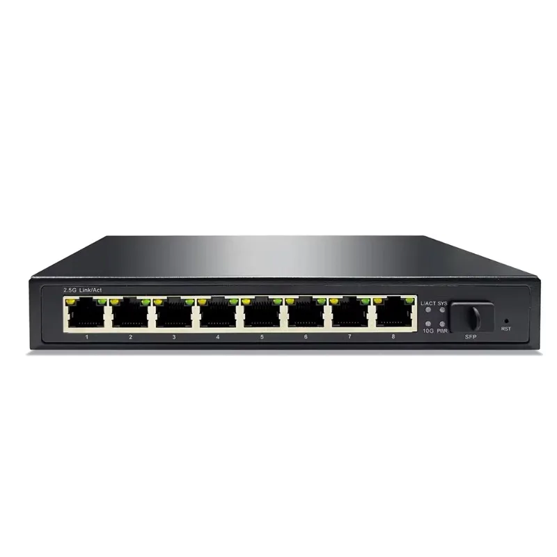 8 Port Multi-Gigabit Unmanaged 2.5G Switch With 10G SFP+ Uplink Network Hub For NAS PC Gaming Home Office Wired Connection