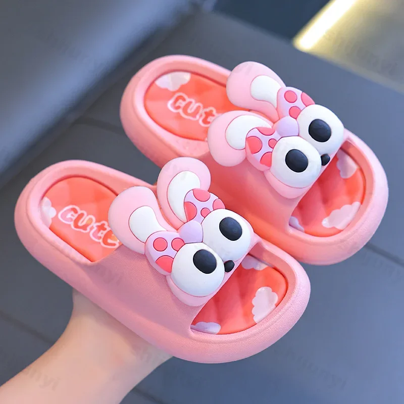 

Children Slippers Cute Cartoon Summer 2025 Outdoor Comfortable Anti Slip Platform Kids Soft Indoor Bathroom Shoes Beach Sandals