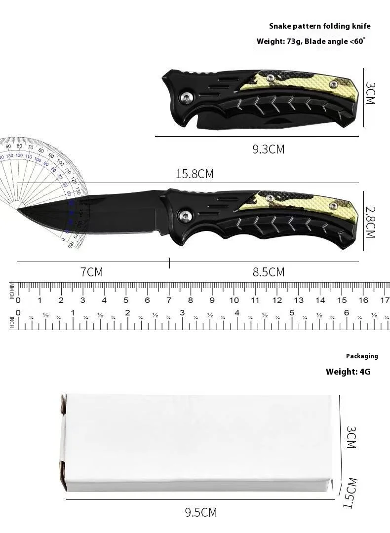 New Multifunctional Outdoor Folding Knife Stainless Steel Tactical Camping Fruit Knife Portable Kitchenware And Dining