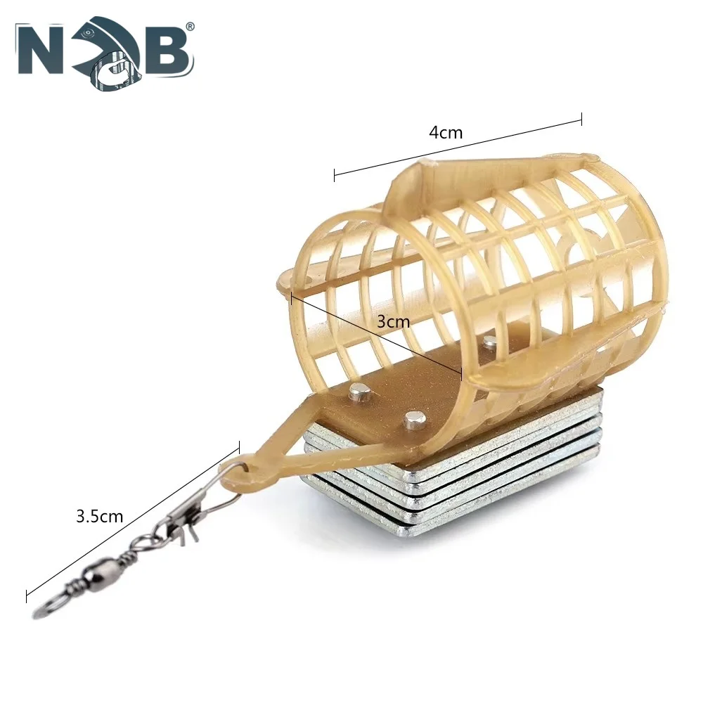 NGB 20G 30G 40G 50G 60G Feeder Fishing Tool Accessories Bait Cage Carp Fishing Connector Sinker Fishing Tackle
