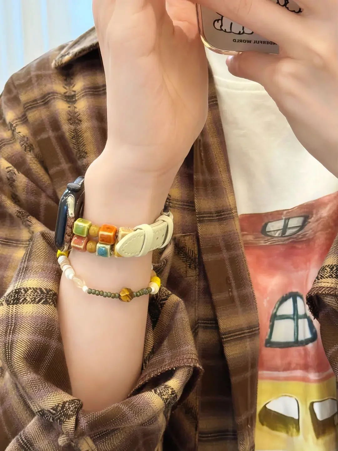 Модная керамическая кожаная петля для Apple Watch, женский ремешок 10/9/8/7/6/5/4/3 SE 38 мм 40 мм 41 мм 42 мм 44 мм 45 мм 46 мм 49 мм ремешок