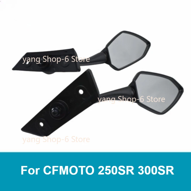 Motorcycle Rearview Mirror Rear View Side Left and Right Reversing Mirror Reflector For CFMOTO 250SR 300SR CF250－6/6A 2023 Year