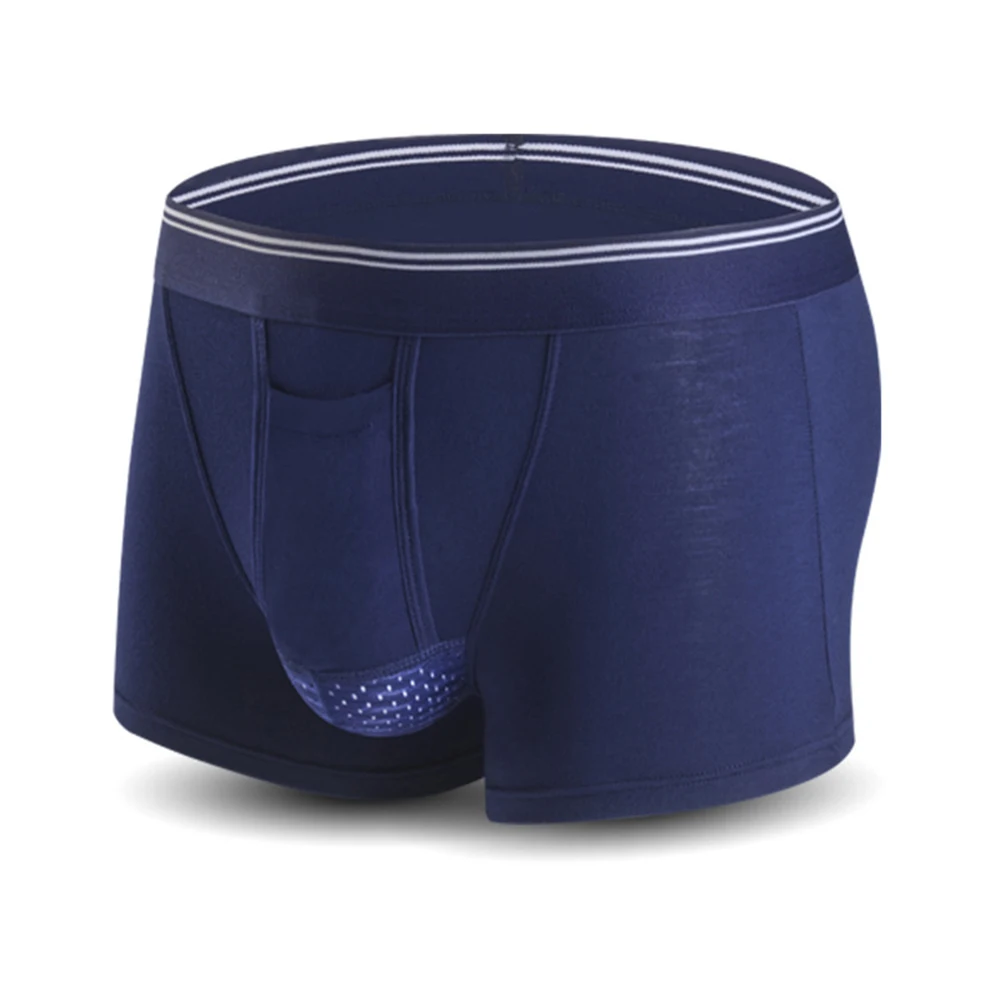 

Men Underwear Boxer Separation Model Trunks U Convex Underpant Black/Grey/Sapphire Blue Briefs Lingerie Practical