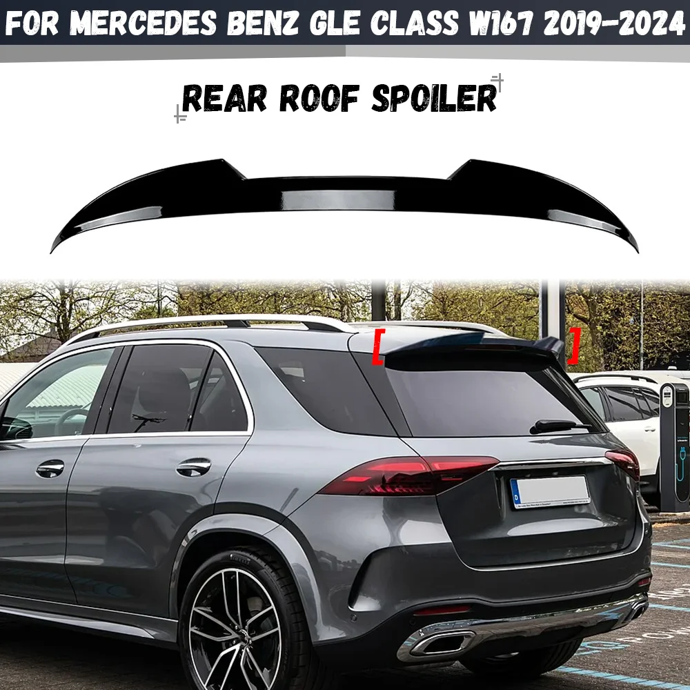 

Задний спойлер-антикрыло на крышу багажника, фиксированное ветровое антикрыло, комплект обвеса для Mercedes-Benz GLE Class W167 C167 2019-2024