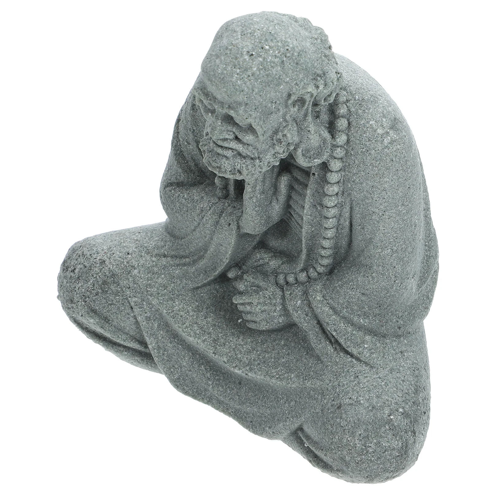 

Resin Buddha Statue Fish Tank Aquarium Decoration Zen Meditation Sculpture Small Tabletop Gift Resin Buddha Statue