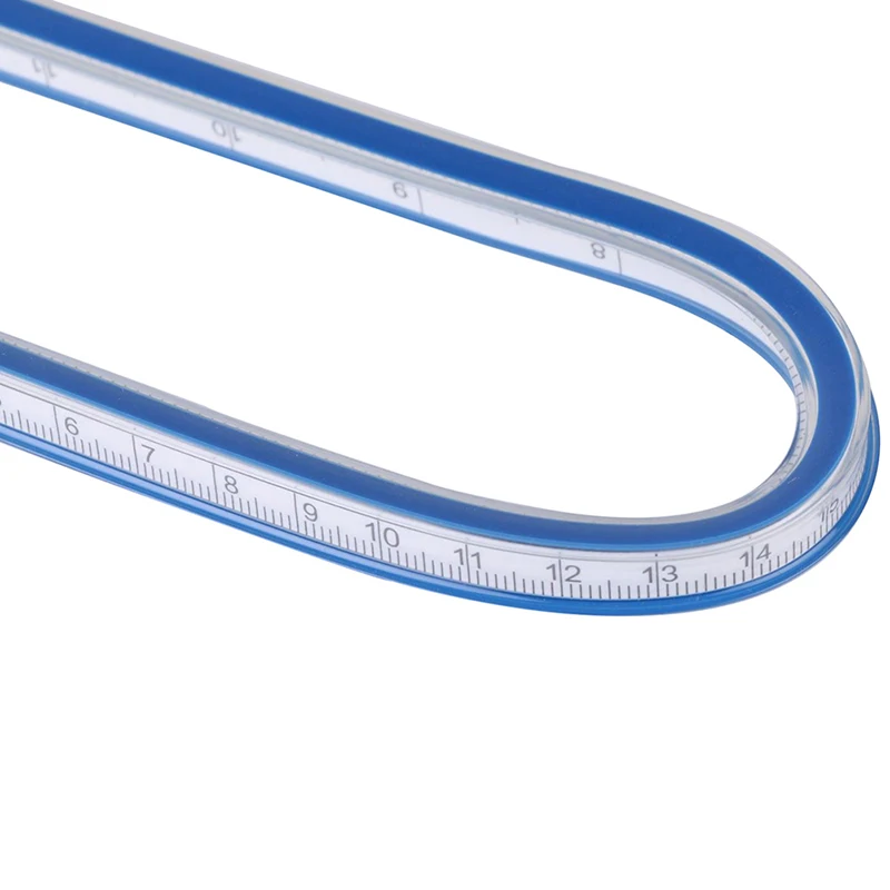 Flexible Curve Ruler Drafting Drawing Tool Plastic Vinyl 30cm For school tools