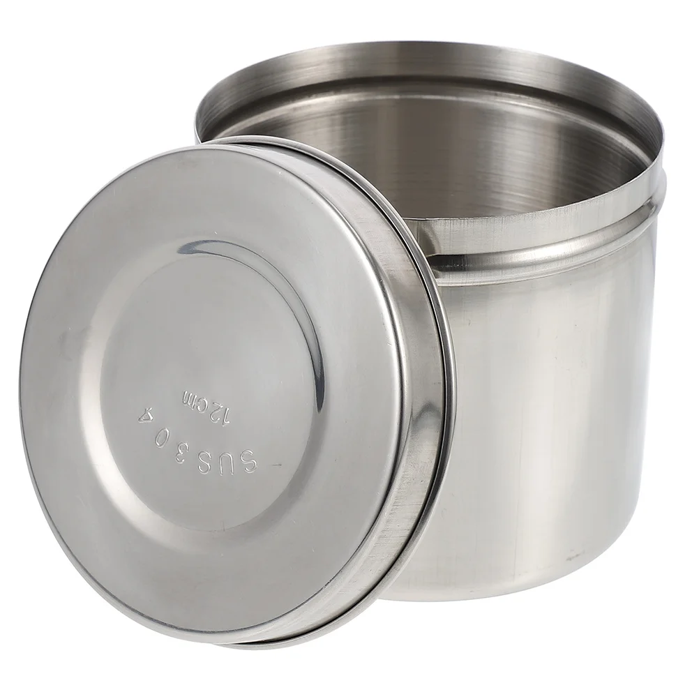 Dressing Ointment Jar Food Containers with Lids Cereal Dispenser Stainless Steel