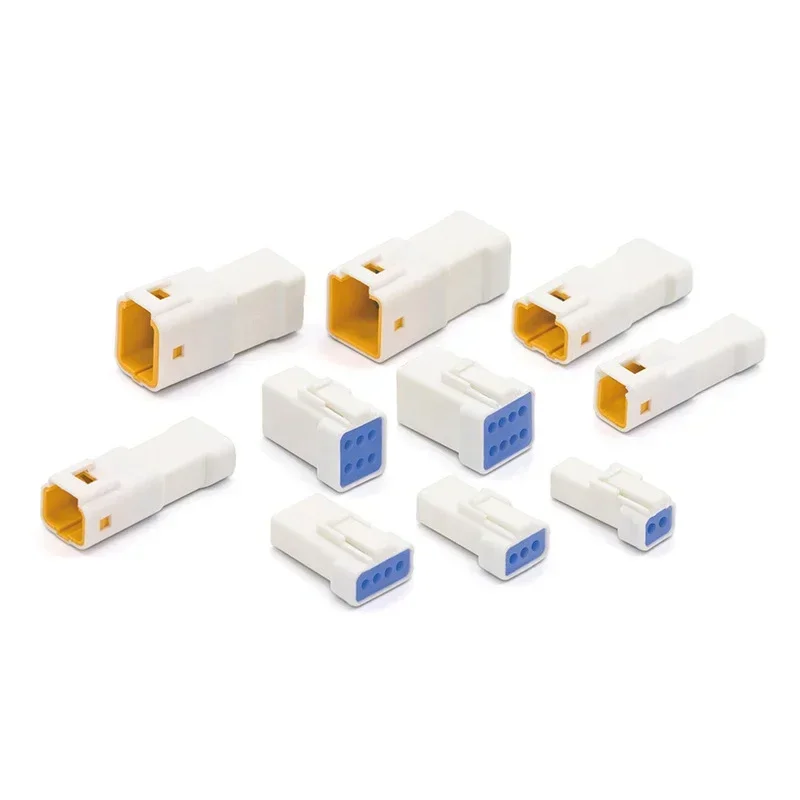 Automotive Cable Connector Options White 2 3 4 6 8 Pin Male Female Housings with Terminal Set Choices for Wiring