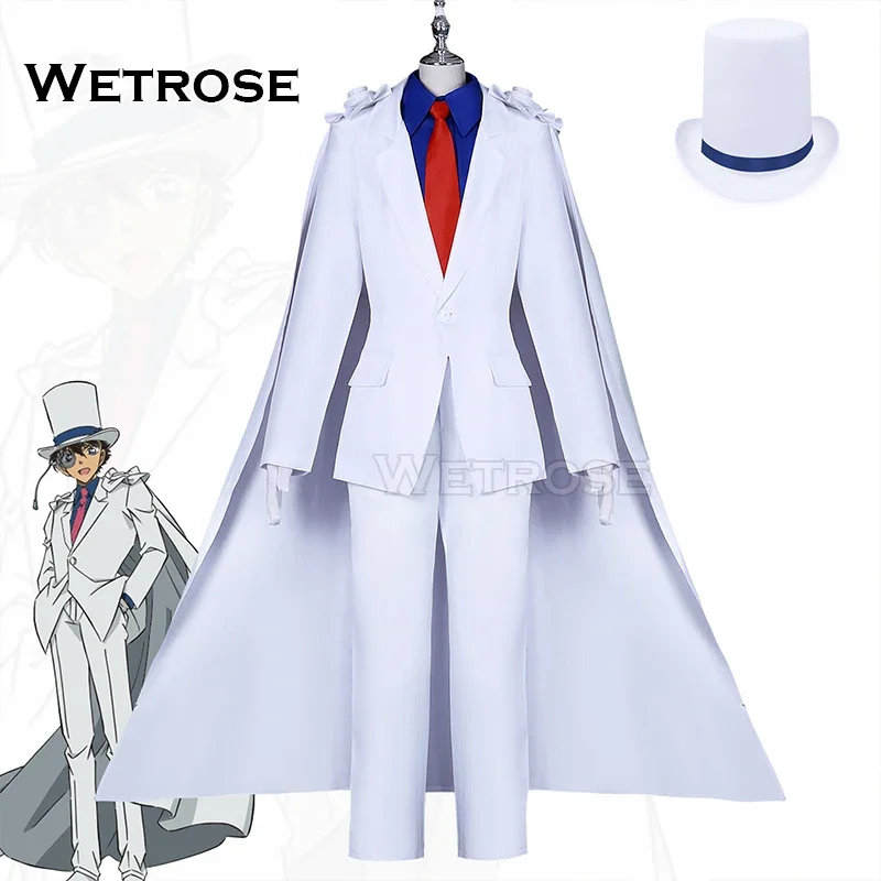 【Wetrose】in stock Kafei kiddo cosplay costume kid. The Phantom Thief kuroba Kato full set hat suit Cape Halloween Xmas