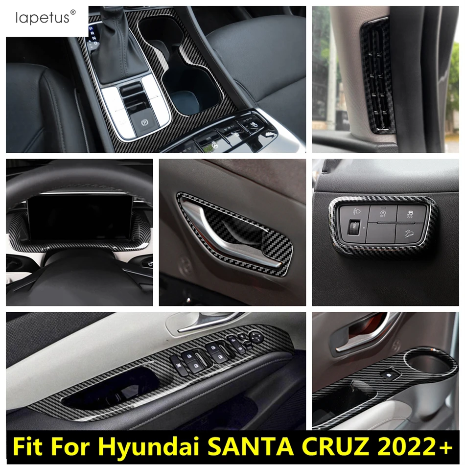 

Head Light Window Lift Handle Bowl Gear Panel Dashboard Frame Cover Trim For Hyundai SANTA CRUZ 2022 2023 Accessories Interior