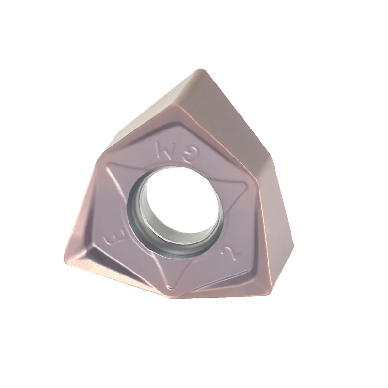 ألواح من الكربيد WNMU080608 ، قاطعة سداسية الوجهين ، زاوية يمنى 90 درجة ، قاطعة طحن تغذية سريعة ، 10 ، WNMU080608
