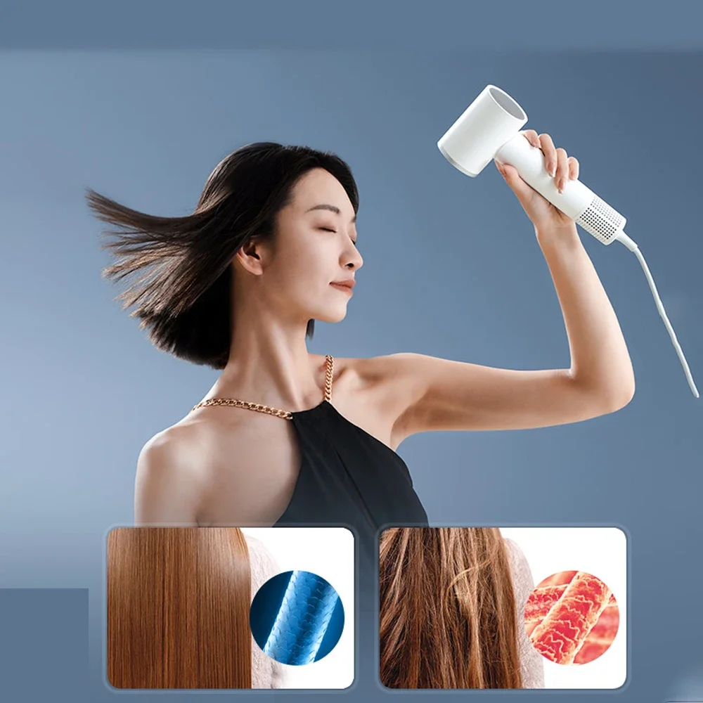 ROIDMI Miro Affordable Hair Dryer High Speed  65m/s Rapid Air Flow Low Noise Smart Temperature Control 20 Million Negative Ions