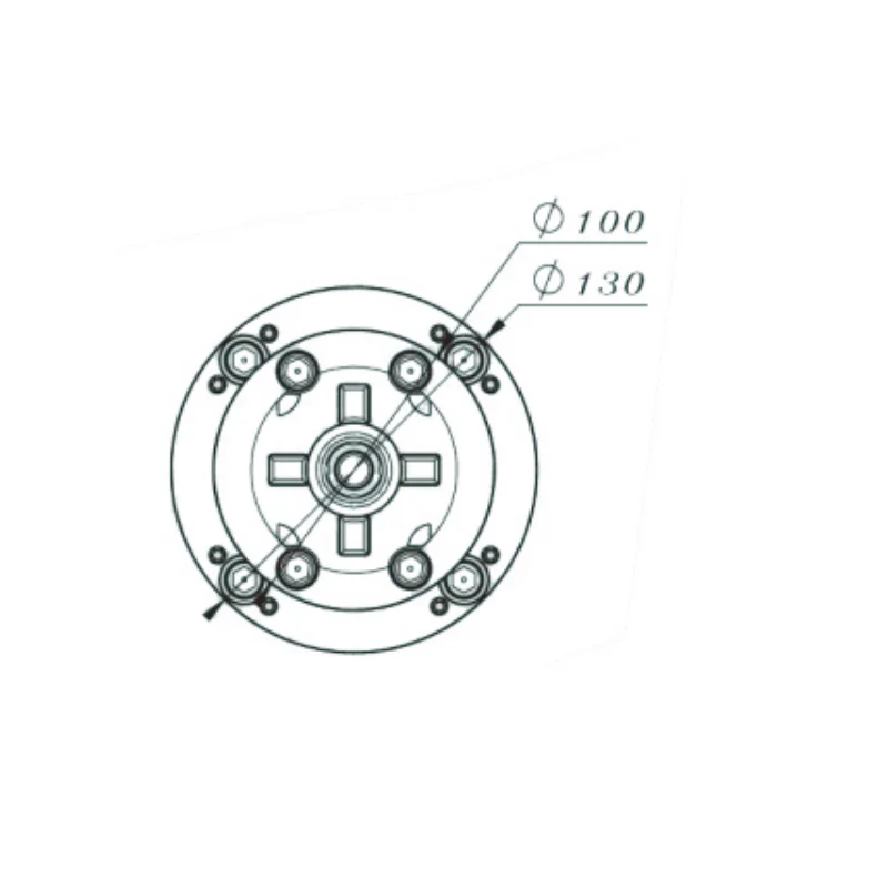 Manual Chuck D100 with EDM adapter plate Lever Locking 3M0038 EWORA/3R clamping tool