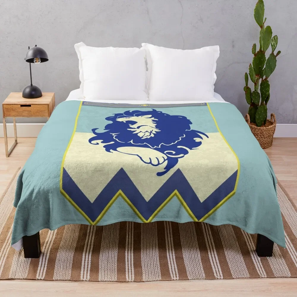 Fire Emblem 3 Houses: Blue Lions Banner Throw Blanket Decorative Beds Fashion Sofas Blankets