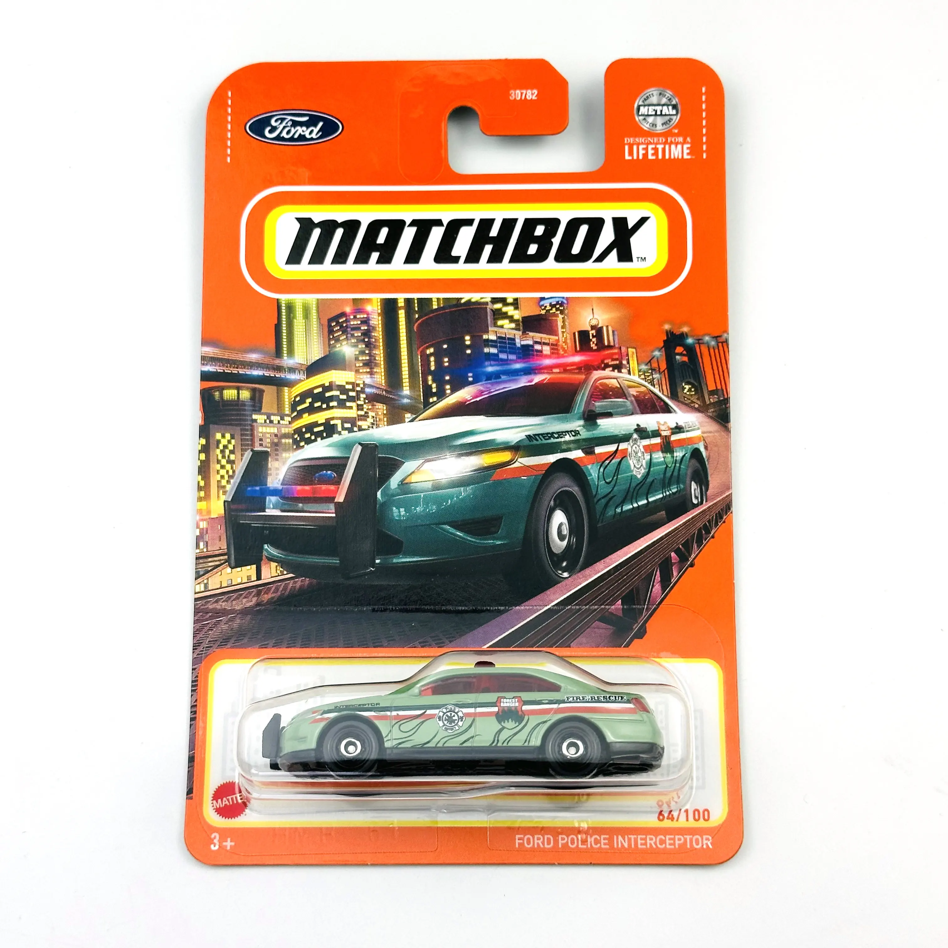 2024 Matchbox Cars FORD POLICE INTERCEPTOR 1/64 Metal Die-cast Collection Model Car Toy Vehicles