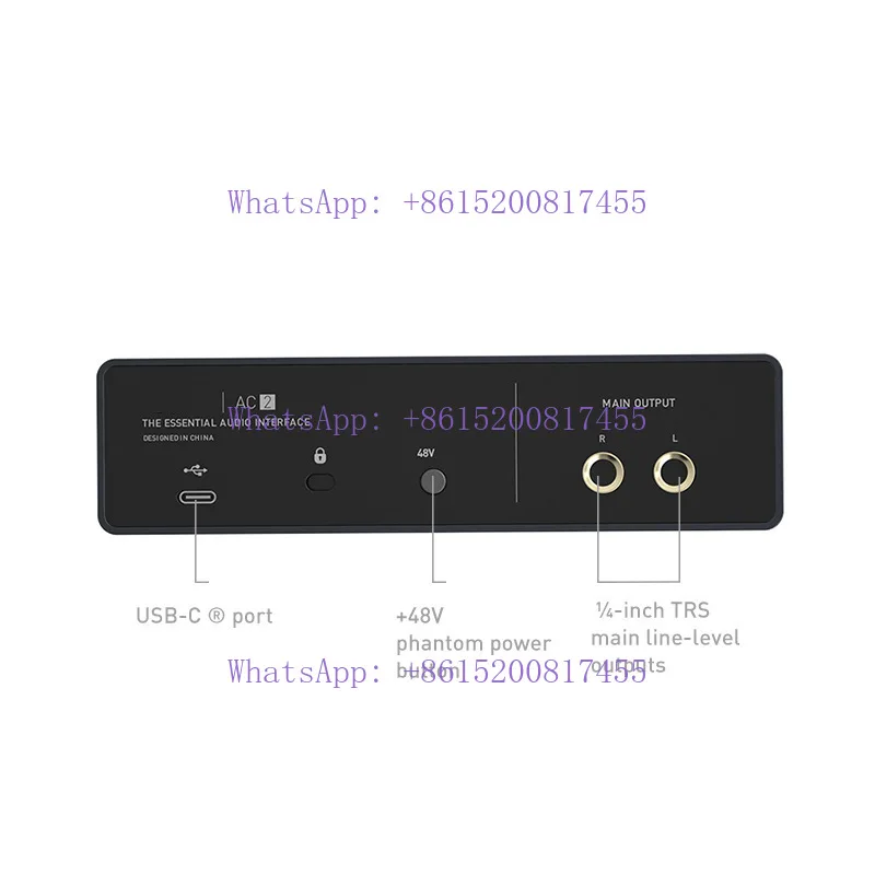 X2 external professional audio interface sound card USB computer free drive sound card
