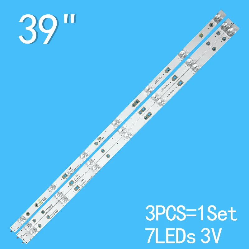 3PCS 7LEDs 6V 725MM For 39