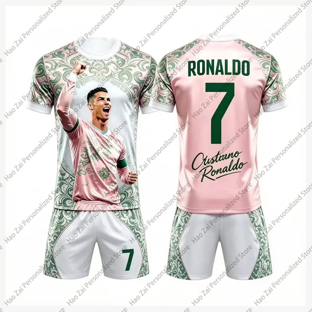 2026 Cristiano Ronaldo No.7 Special Edition Jersey/T-Shirt Set: A Loose-Fitting Sports Set Suitable for Both Children and Adults