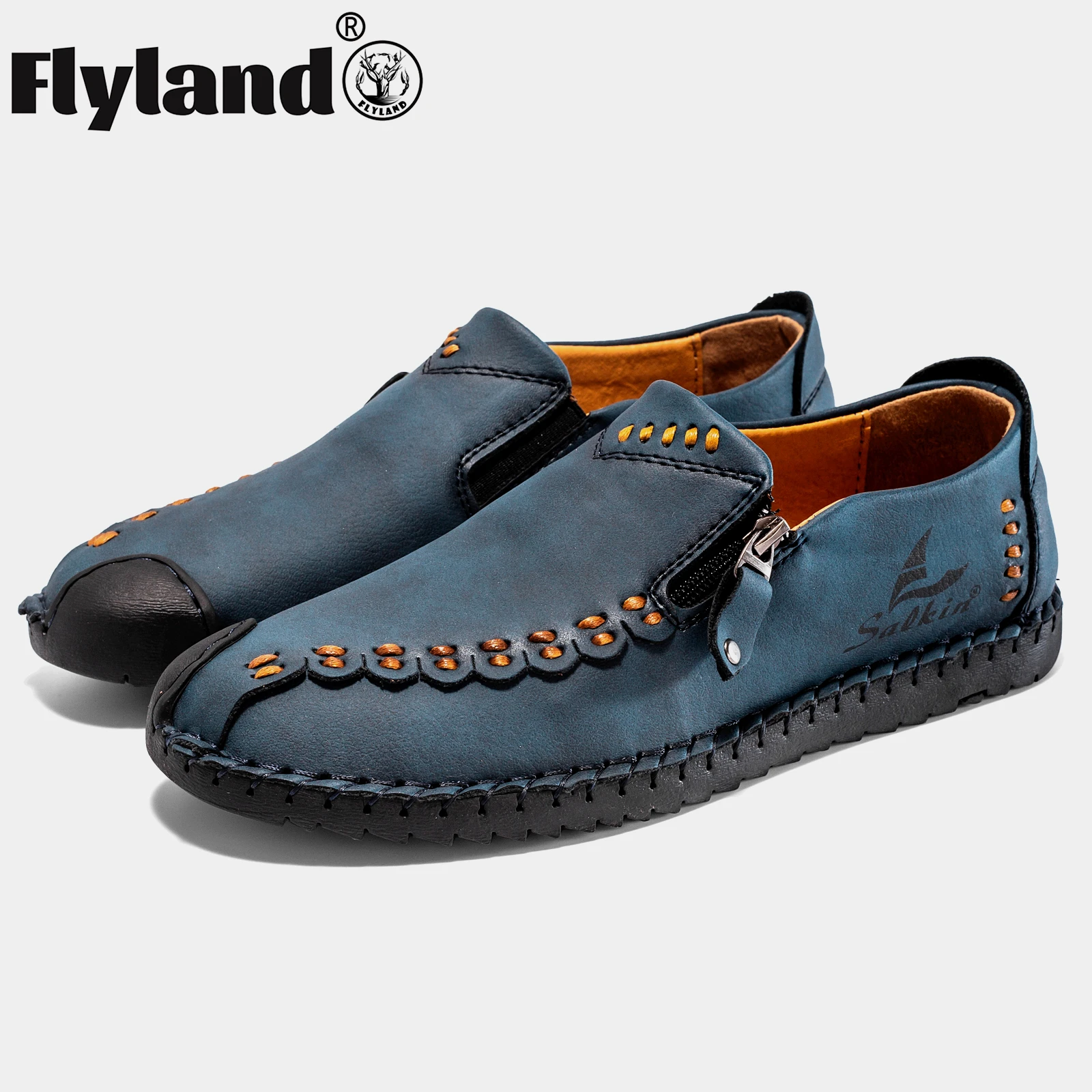 Flyland Hot Sale Leder Originals chuhe für Männer lässige Lederschuhe bequeme atmungsaktive Outdoor-Turnschuhe Fahr schuhe