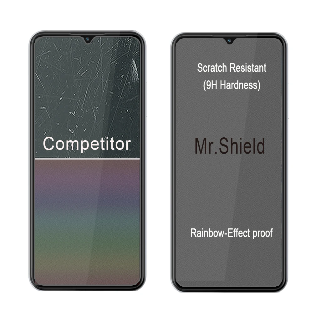 Mr.Shield Privacy [3-Pack]-protezione dello schermo per Boost Mobile Celero 5G [vetro temperato] [Anti Spy] protezione dello schermo