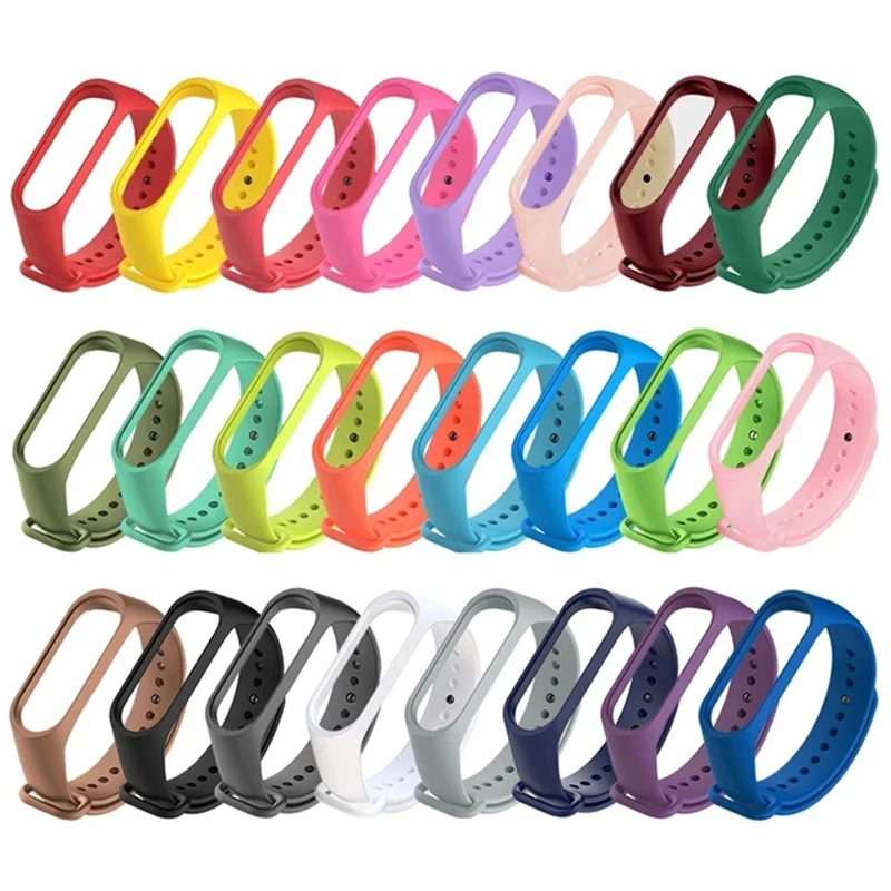 Mi band 7 스트랩 용 스포츠 실리콘 팔찌 Miband 6 miband 5 Xiaomi mi band 7 6 5 스트랩 용 손목 correa 교체 용 손목 밴드