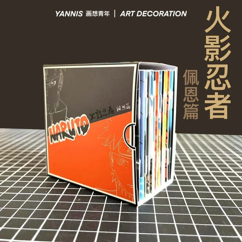 

Anime peripheral handmade pop-up book Naruto DIY comic book, Uzumaki Naruto, Jiraiya's death, Pain chapter, 14 memory scenes