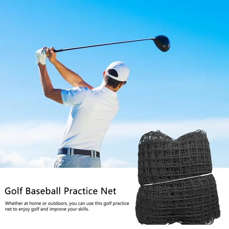 Golf Practice Net Sturdy Golf Practice Nets For Backyard Green/Black Smooth Driving Net Portable Softball Net For Backyard