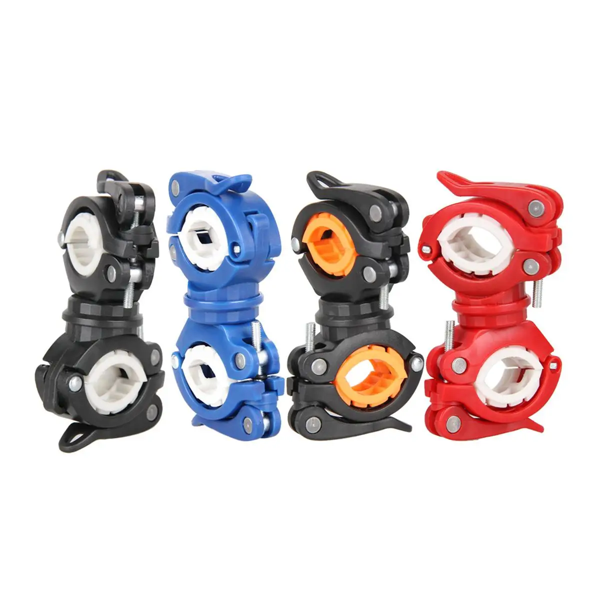 

Anti-skid Versatile Universal 360 Degree Rotating Cycling Handlebar Mount LED Flashlight Clip Clamp Bike Seatpost And Pole