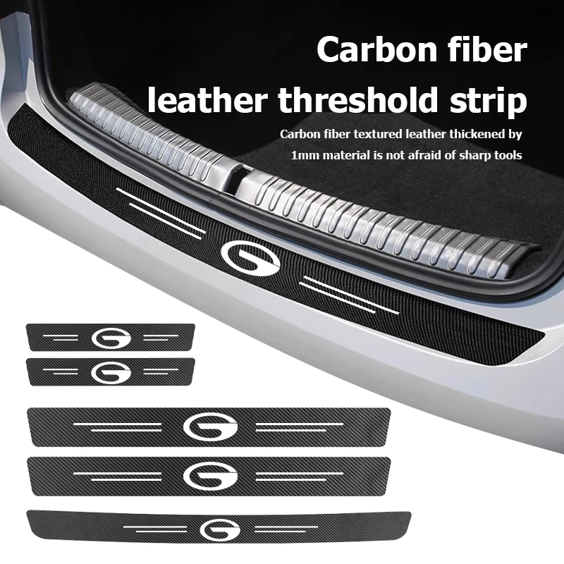 New Car Door Sill Plate Sticker Anti-scratch Strip Trunk