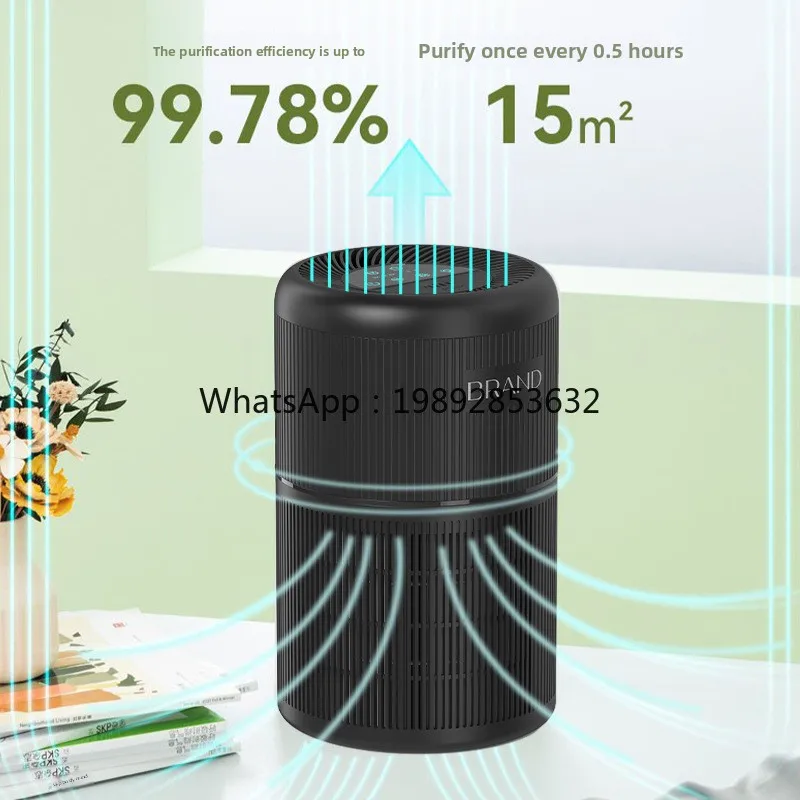 LYY Portable Home Indoor Odor Purifier Desktop Aromatherapy Digital Display Air Purifier Smoke and Odor Removal Purifier
