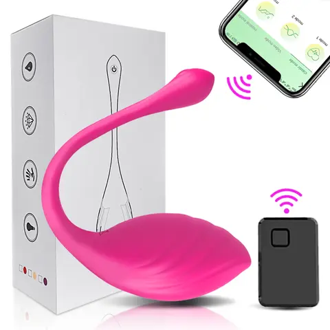 Vibrador con Control remoto para mujeres, estimulador de clítoris, Control por aplicación, vibrador, punto G, huevo de amor, masajeador Vaginal, Juguetes sexuales para adultos