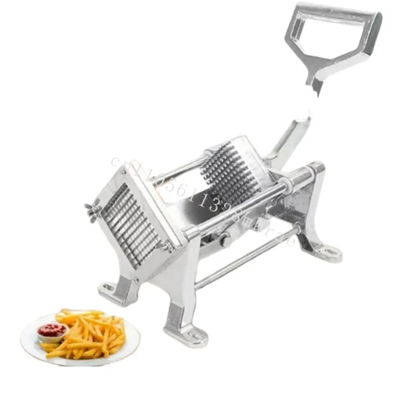 

The new professional stainless steel manual French fry cutter is ideal for fast and even slicing