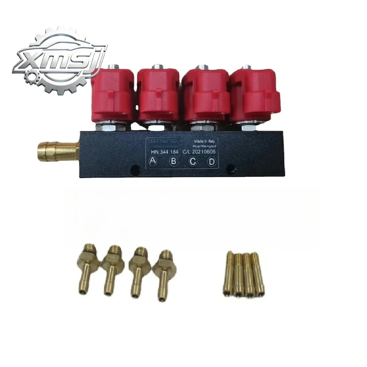 Riel  inyectores  gas  4 cilindros  3ohm
