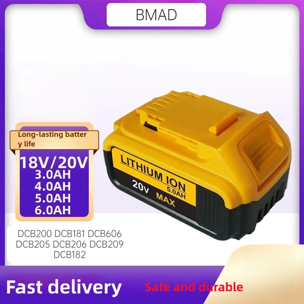 20 в 3,0-6,0 мАч литиевая батарея для Dewalt DCB200 DCB181 DCB606 DCB205 DCB206 DCB209 DCB182 DCF899P2 аккумулятор для электроинструмента