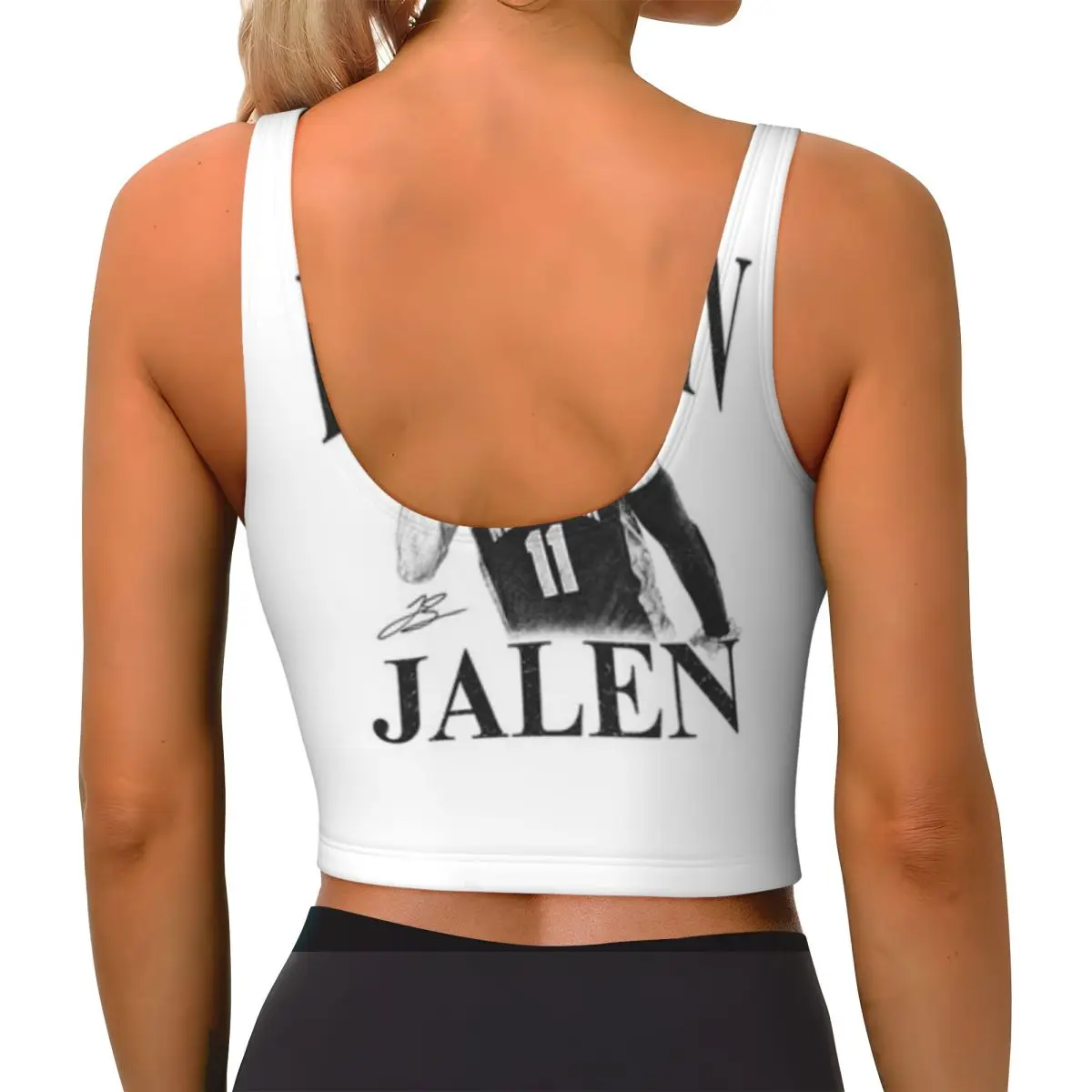 Yoga Bra Top Jalen Brunson NY Volleyball Practice Weightlifting Top