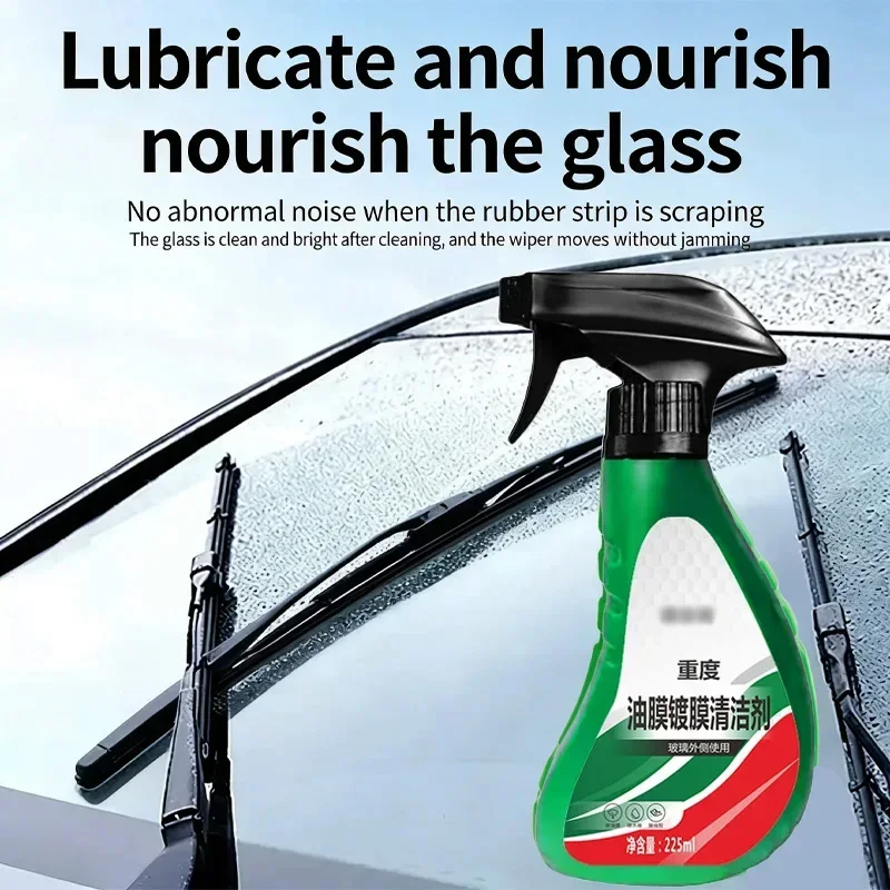 Car glass oil film remover, non water hanging cleaner, heavy oil film remover, concentrated wiper cleaner, precision cleaner