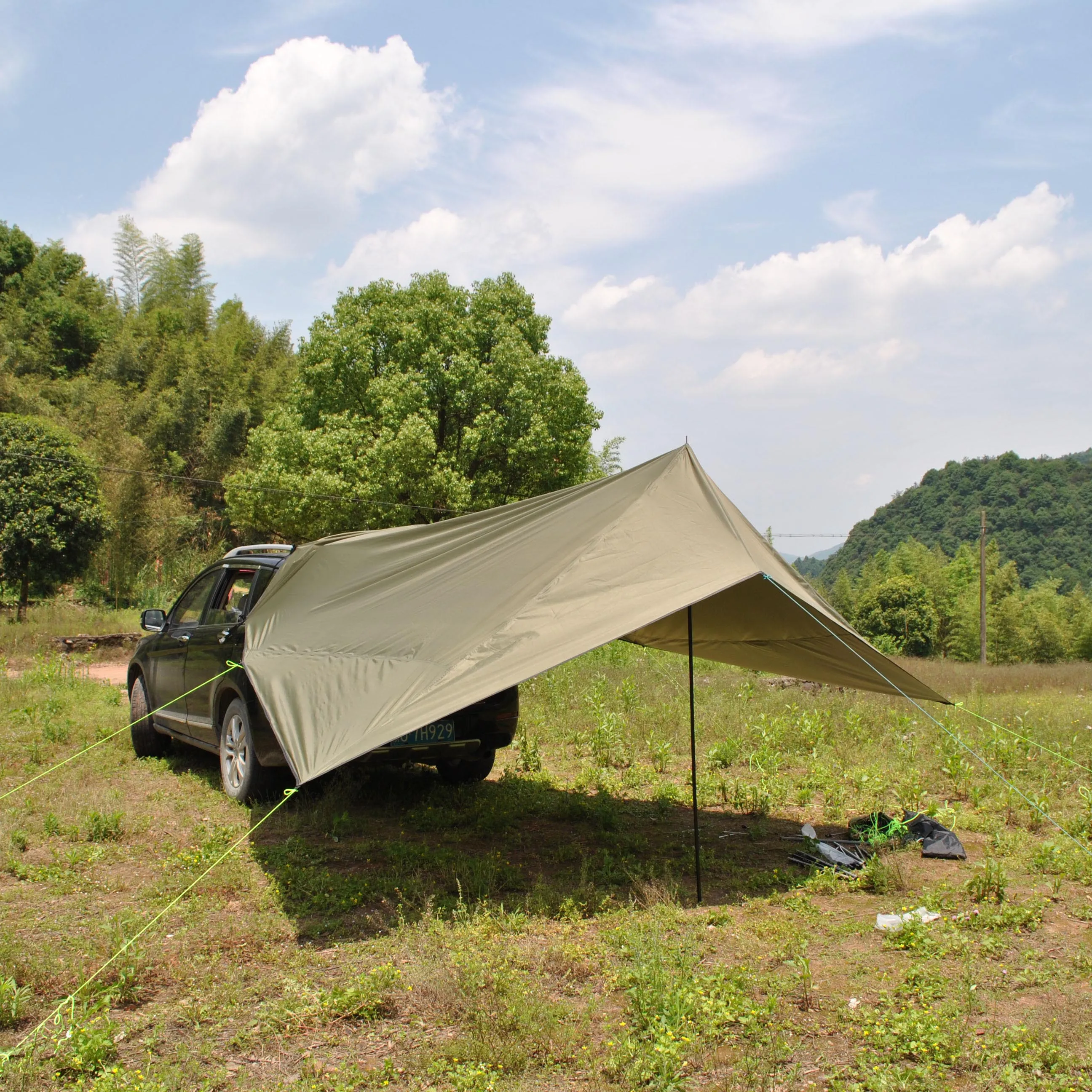 CZX-629 Waypoint Tarp, Car Camping and Tailgating Shelter, Universal Vehicle Mount car rear shelter,car rear tarp,car rear tent