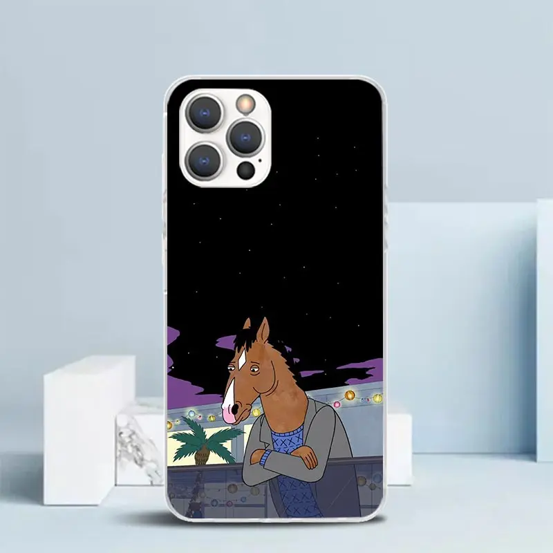 Cartoon B-BoJack Horsemans Silicon Call Phone Case For Apple iPhone 16 15 14 11 Pro Max 13 Plus 12 Mini 7 8 + X XR XS SE Cover S