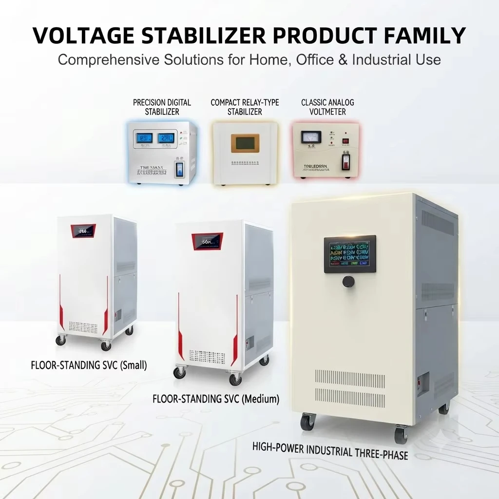 High Technology Automatic 500kva 30kva 15kva 10kva 80kva 50kva Automatic Voltage Stabilizer